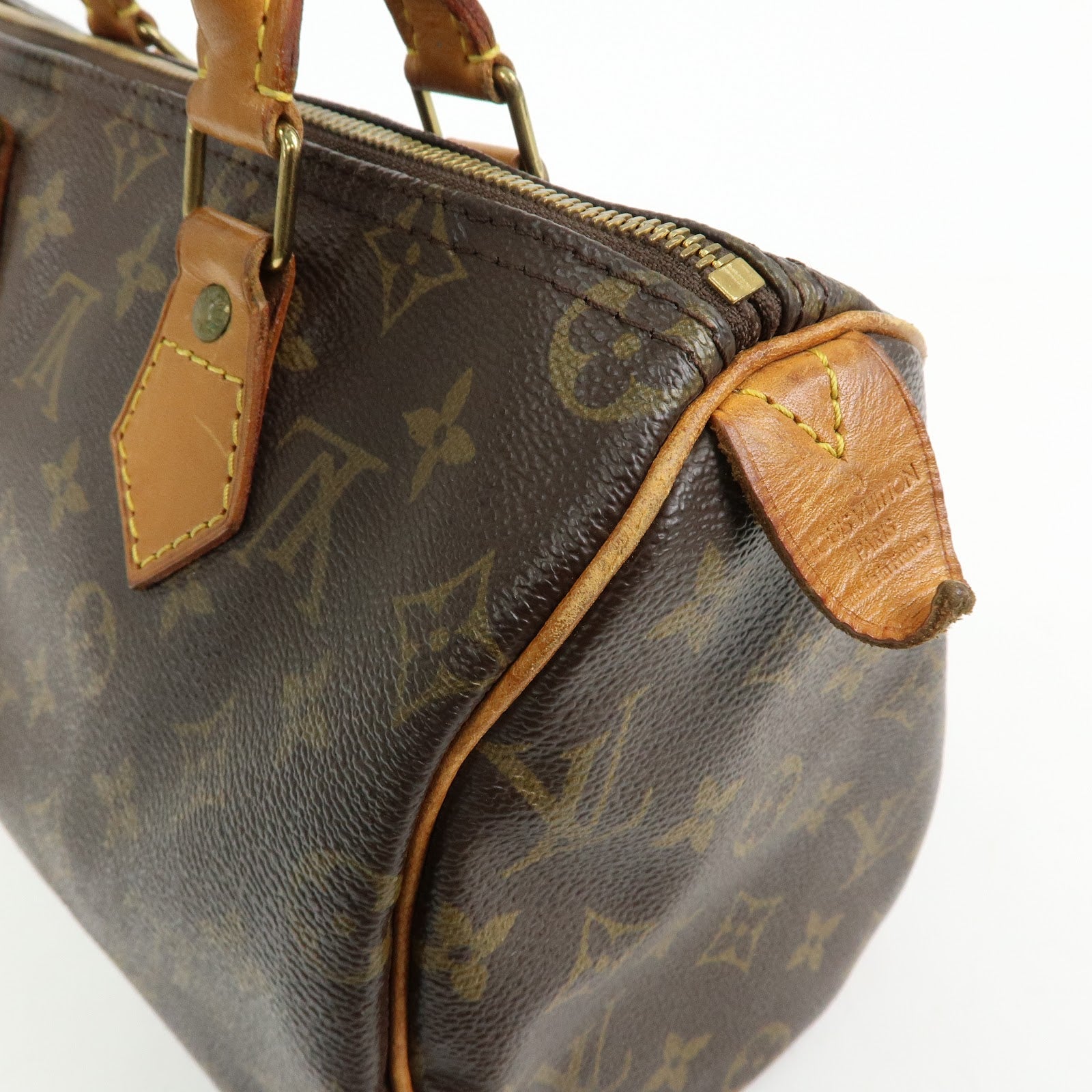 Louis Vuitton Monogram Speedy 25 Boston Bag Hand Bag Brown M41528
