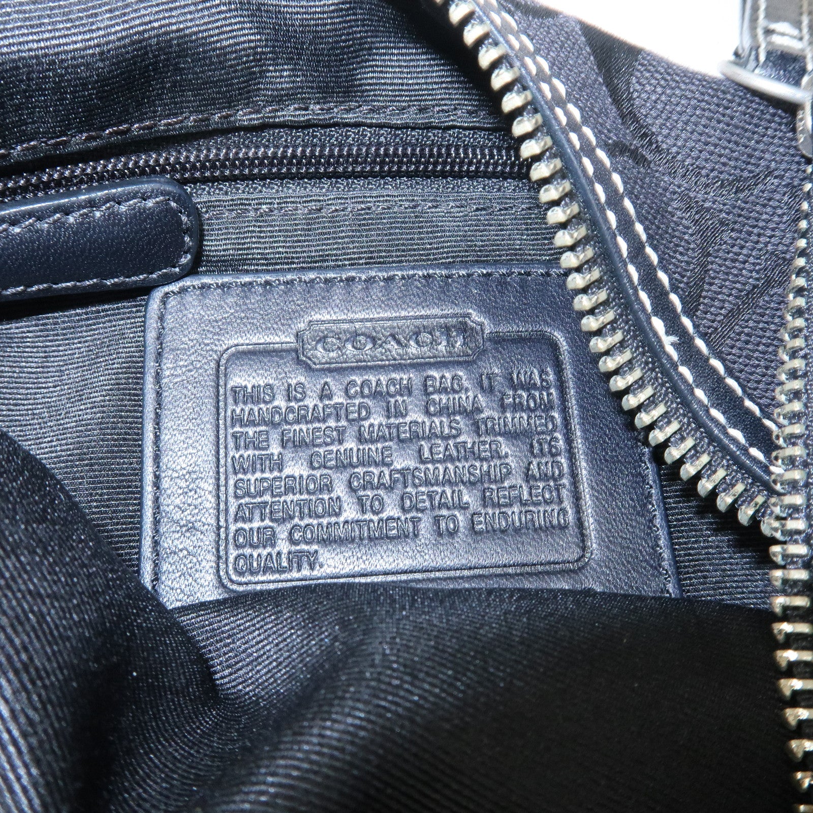 COACH Set of 2 Leather Canvas Shoulder Bag Black Lavender Beige Used