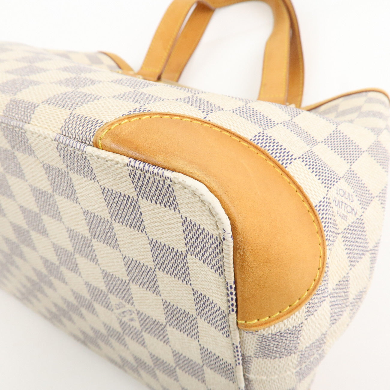 Louis Vuitton Damier Azur Hampstead MM Canvas Hand Bag N51206 Used