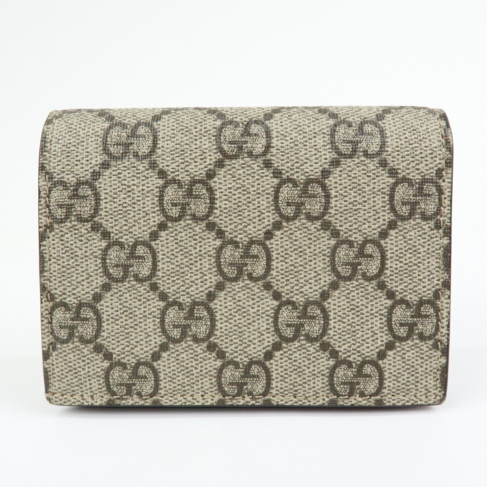 GUCCI Interlocking G GG Supereme Cherry Compact Wallet 476050