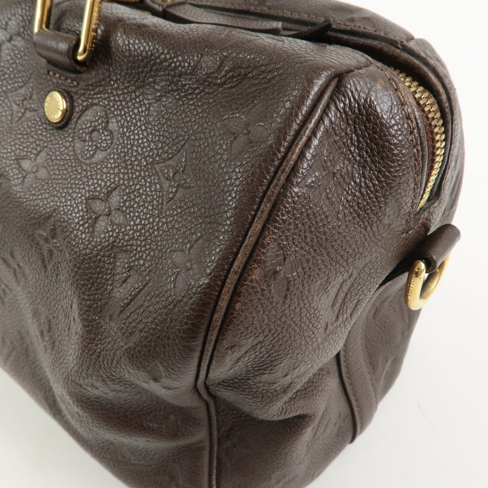Louis Vuitton Monogram Empreinte Speedy 30 Bandouliere Terre M40751