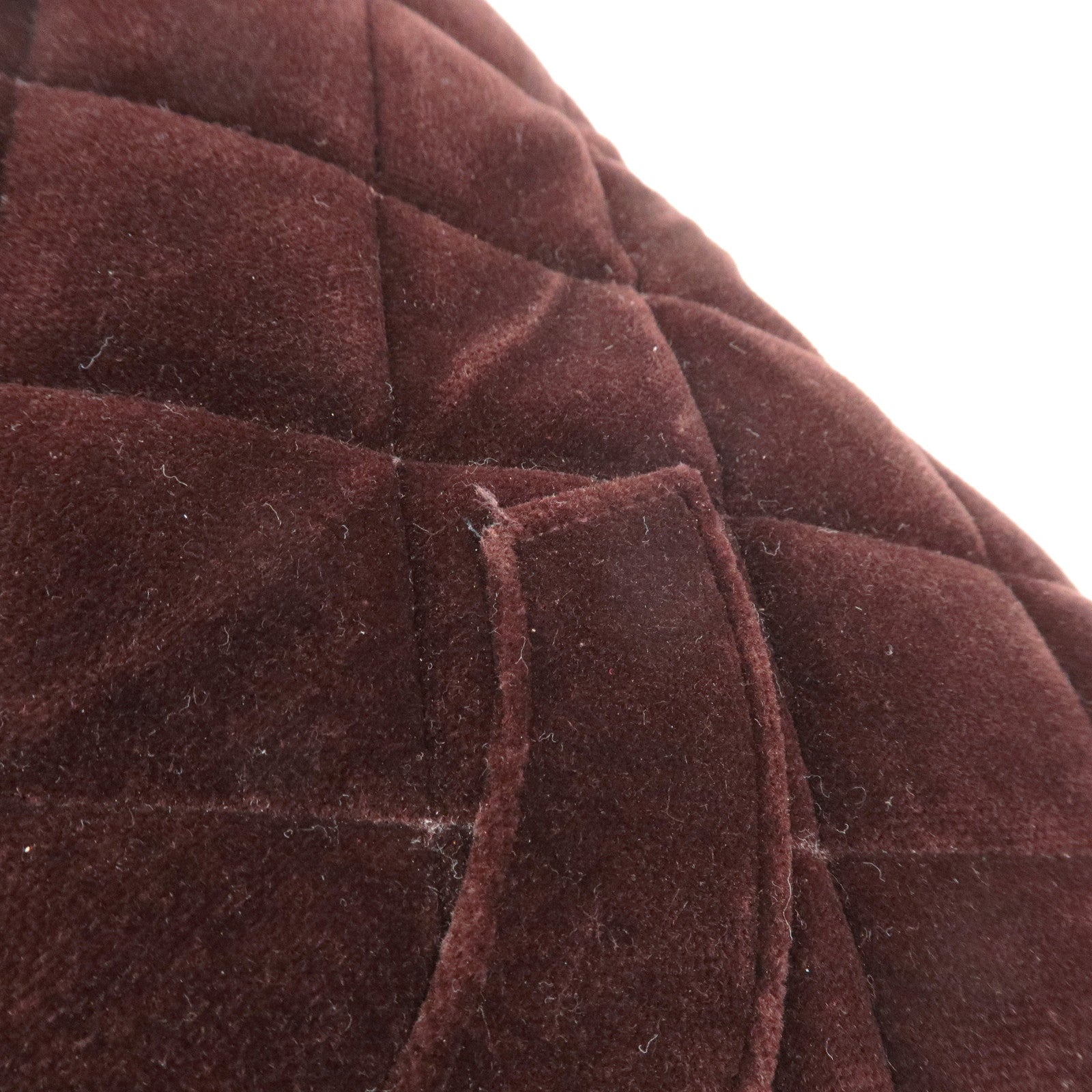 CHANEL Matelasse COCO Mark Velour Medalion Tote Bag Hand Bag A01804 Used