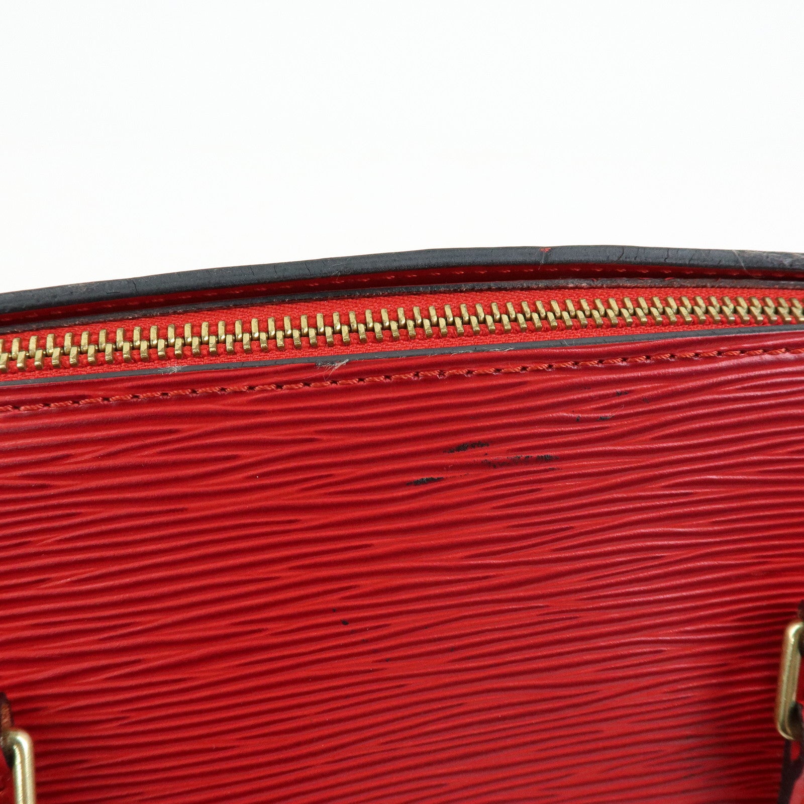 Louis Vuitton Epi Soufflot Hand Bag Castillian Red M52227