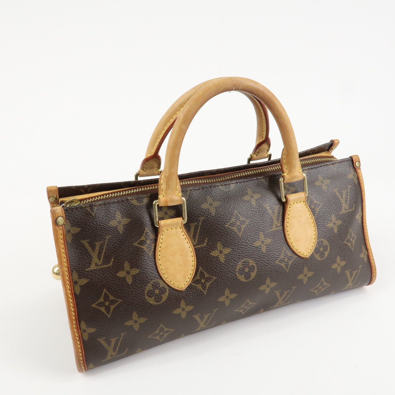 Louis Vuitton Monogram Popincourt Hand Bag Brown M40009 Used