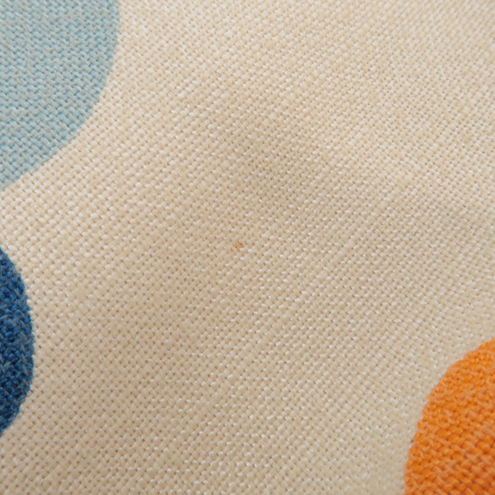 MIU MIU Madras Leather Canvas Reversible Hand Bag Ivory Black