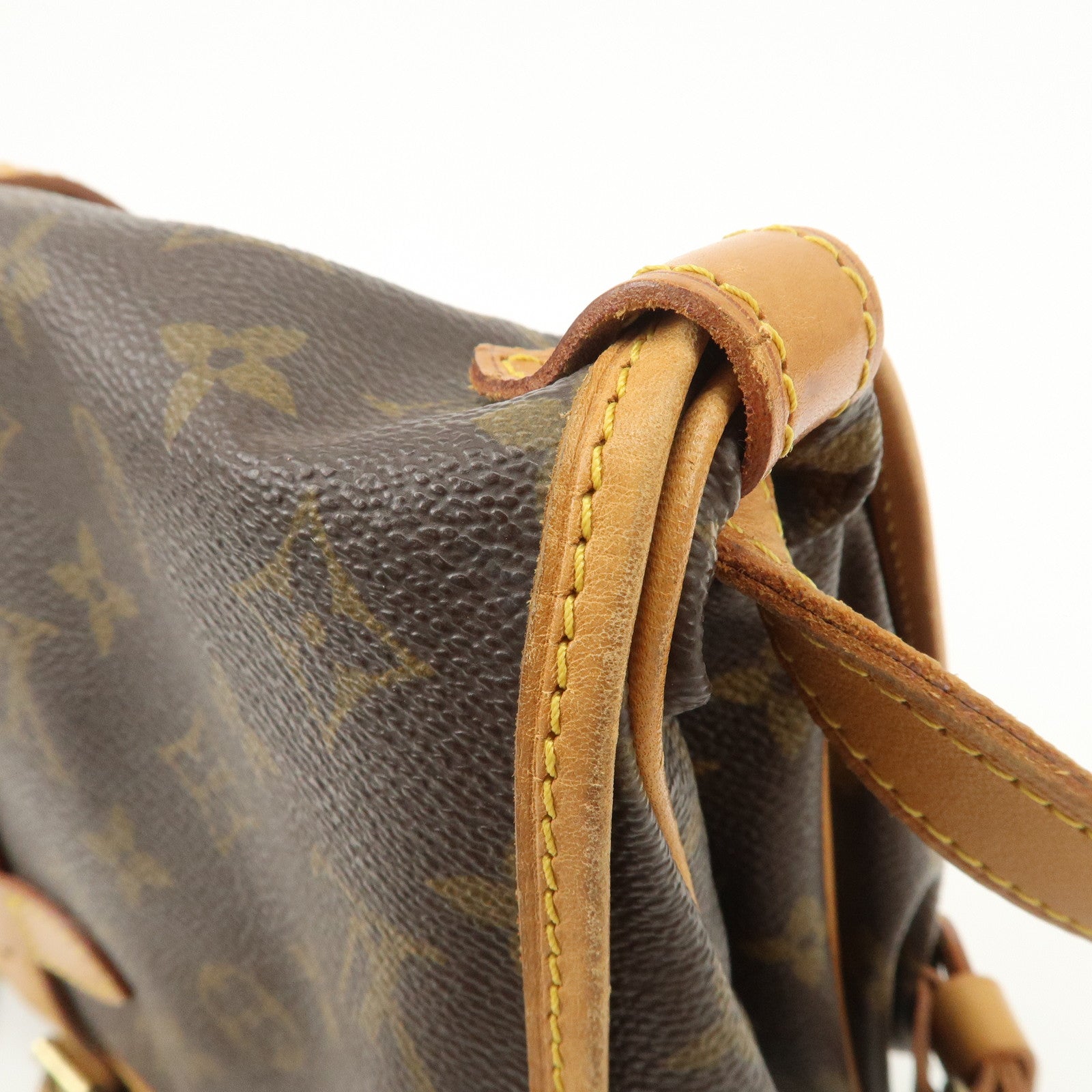 Louis Vuitton Monogram Saumur 30 Shoulder Bag Brown M42256