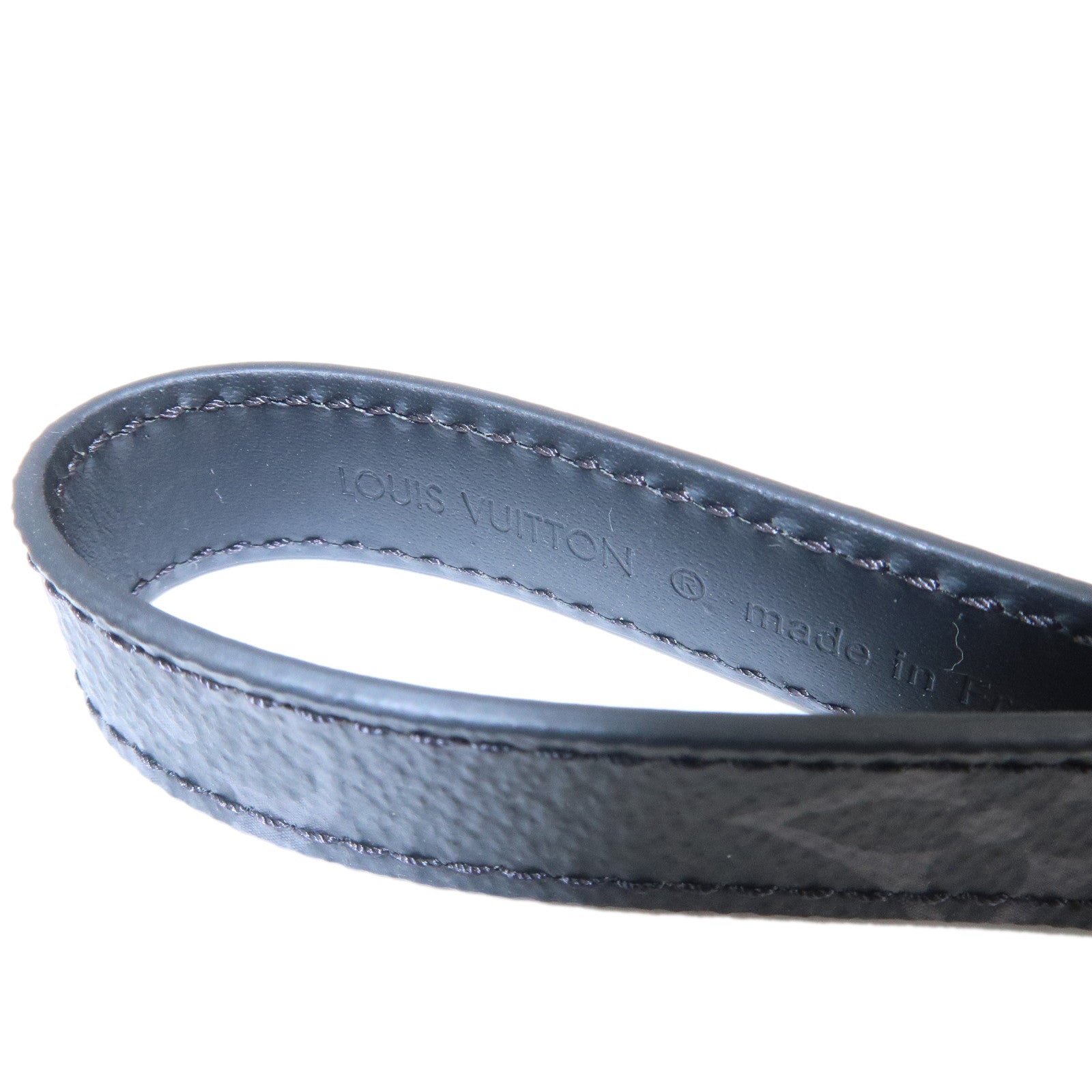 Louis Vuitton Monogram Eclipse Porte Cles Dragonne Key Chain M61950