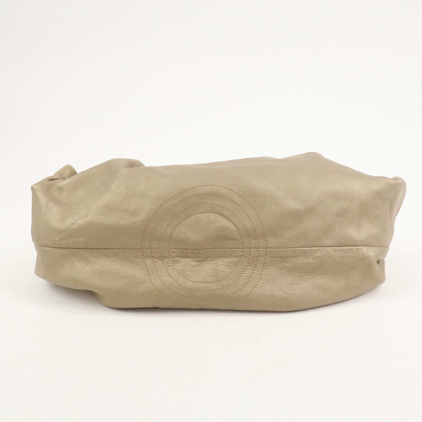 LOEWE Anagram Nappa Aire Leather Hand Bag Shoulder Bag Gold