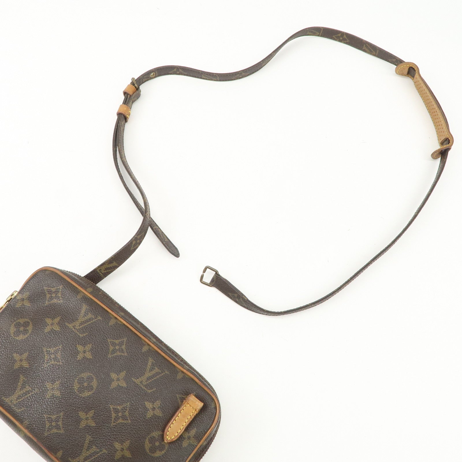 Louis Vuitton Monogram Pochette Marly Bandouliere Bag Brown M51828