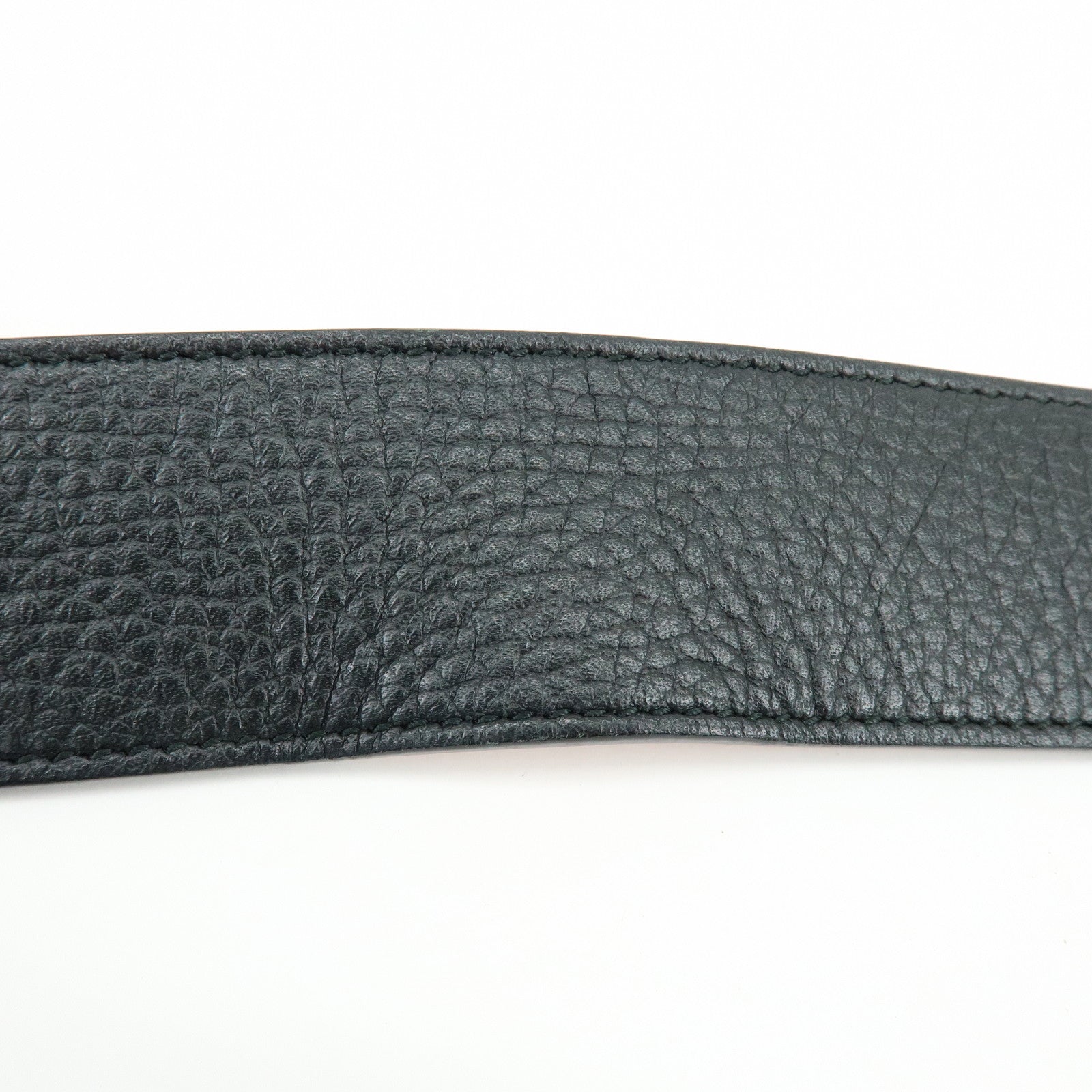 GUCCI Logo Leather Reversible Belt 80/32 Black Pink