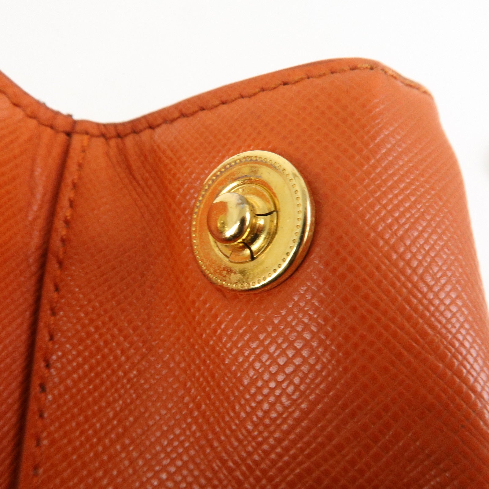 PRADA Galleria Saffiano Leather 2Way Bag Orange 1BA274