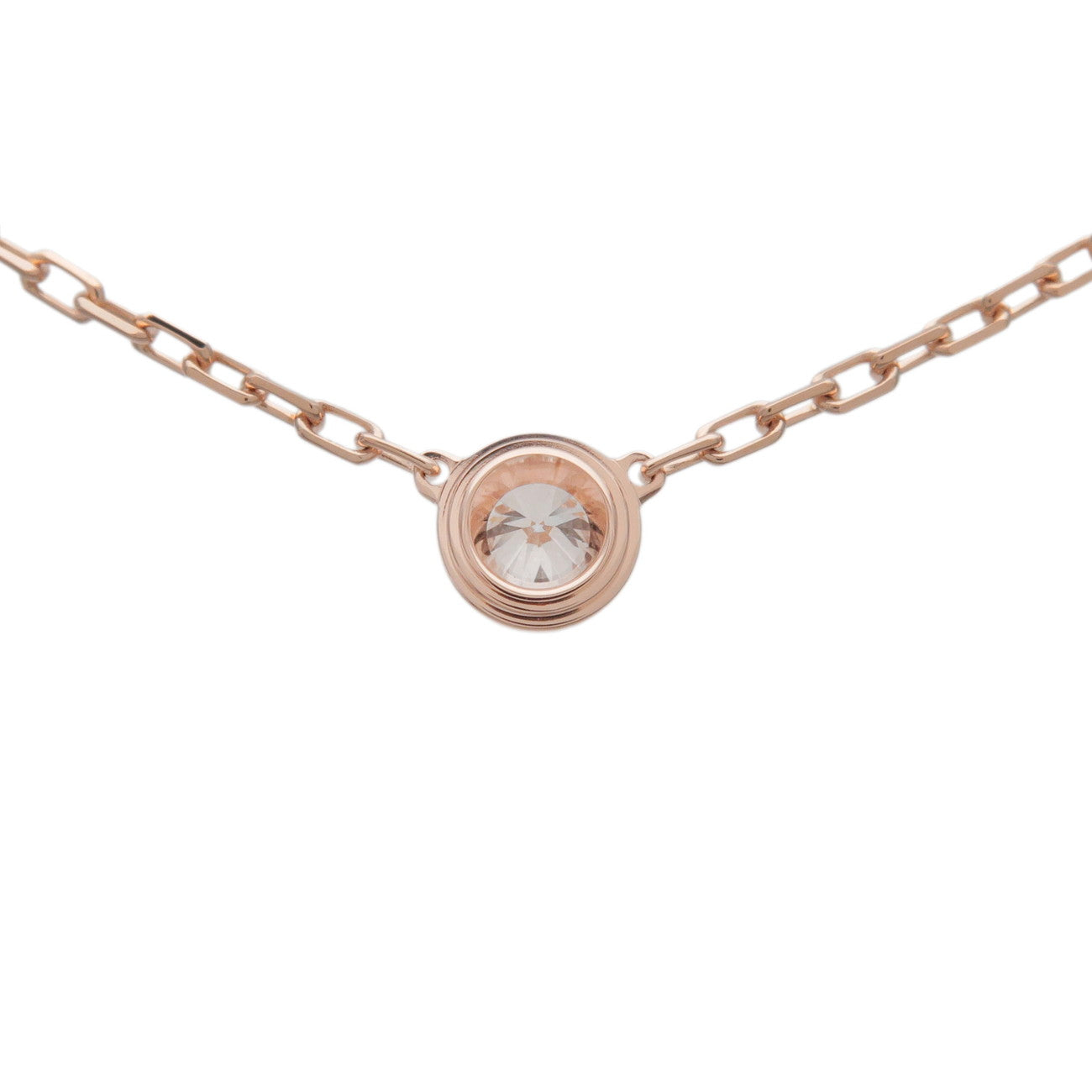 Cartier Diamants Legers Necklace SM Diamond D'amour 0.09ct 750PG