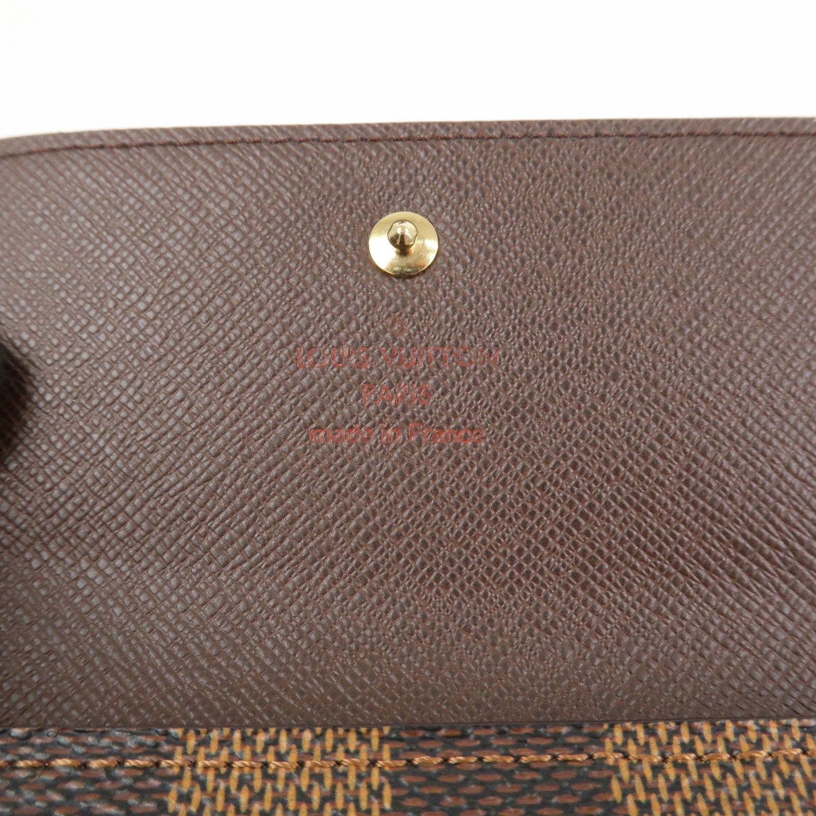 Louis Vuitton Damier Portefeuille Élise Bi-fold Wallet Brown N61654