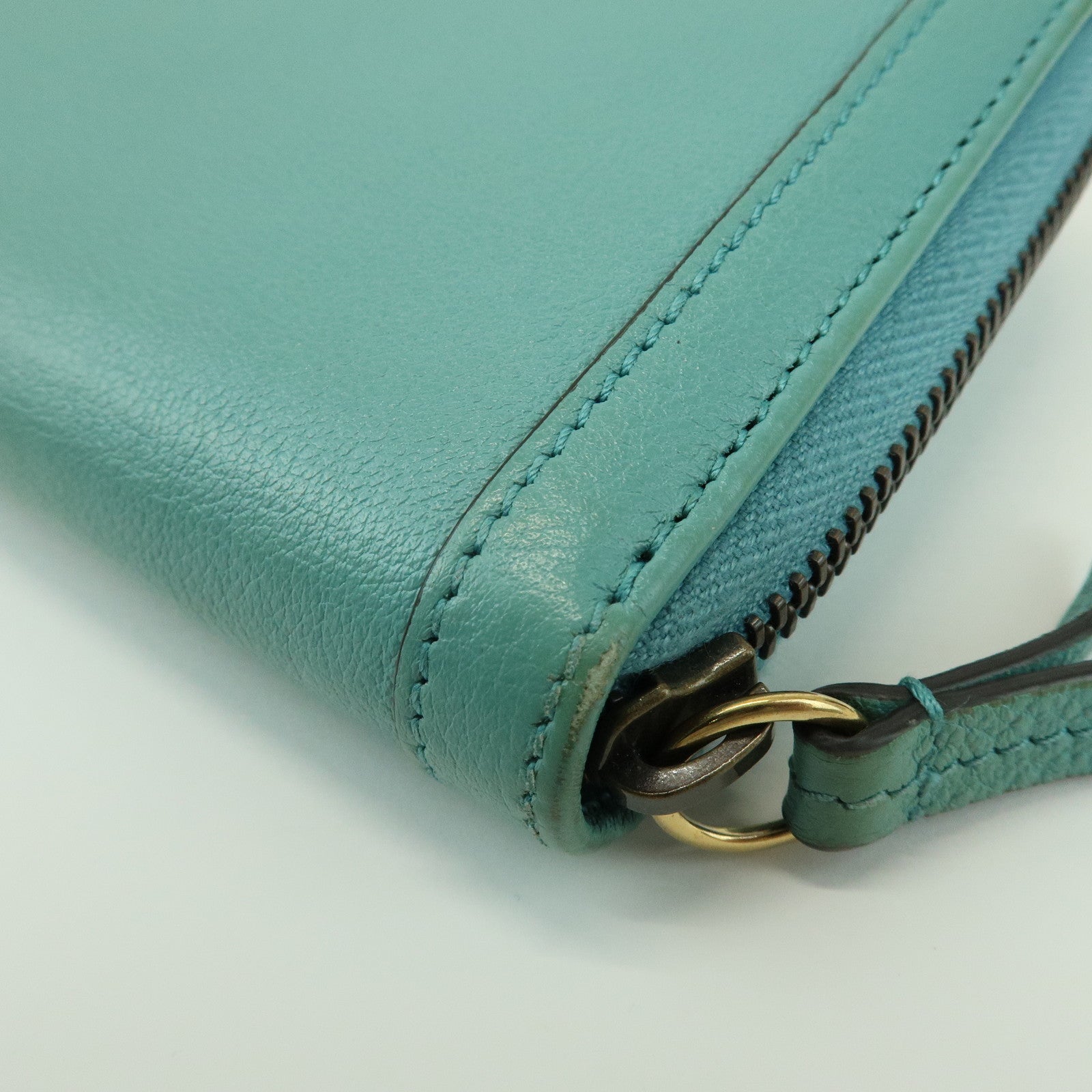 GUCCI Bamboo GG Marmont Leather Round Zippy Long Wallet 658634