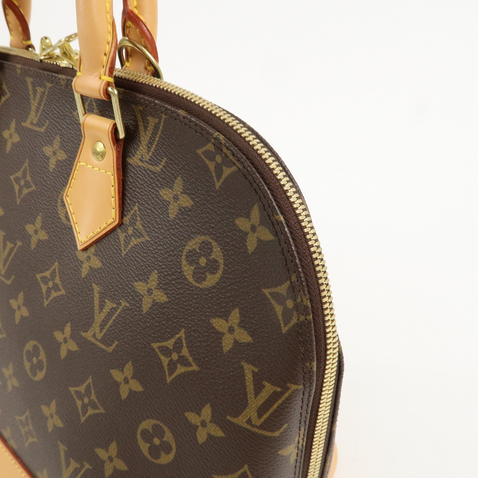 Louis Vuitton Monogram Alma Hand Bag Brown M51130