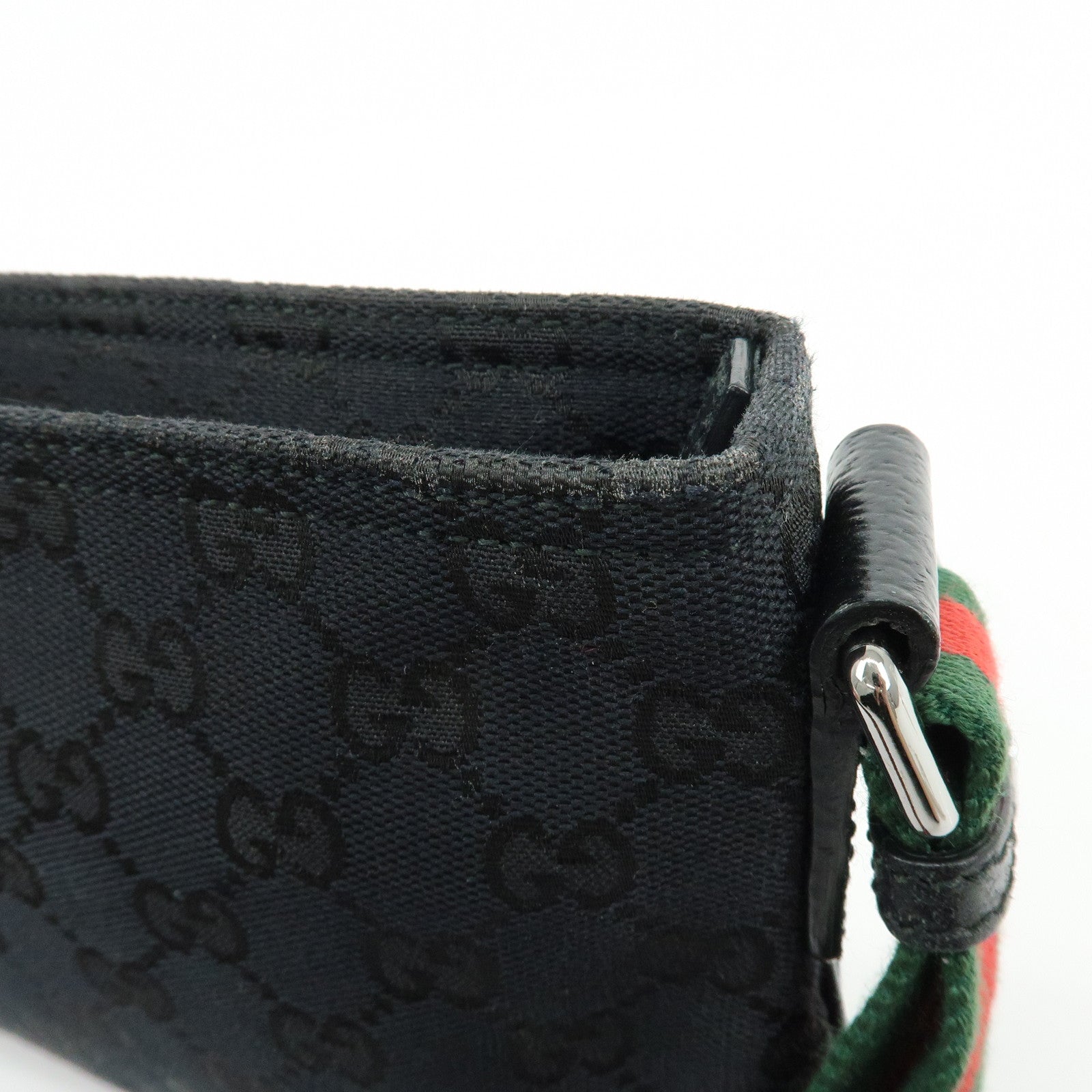 GUCCI Sherry Leather Shoulder Bag Crossbody Bag Black 189749