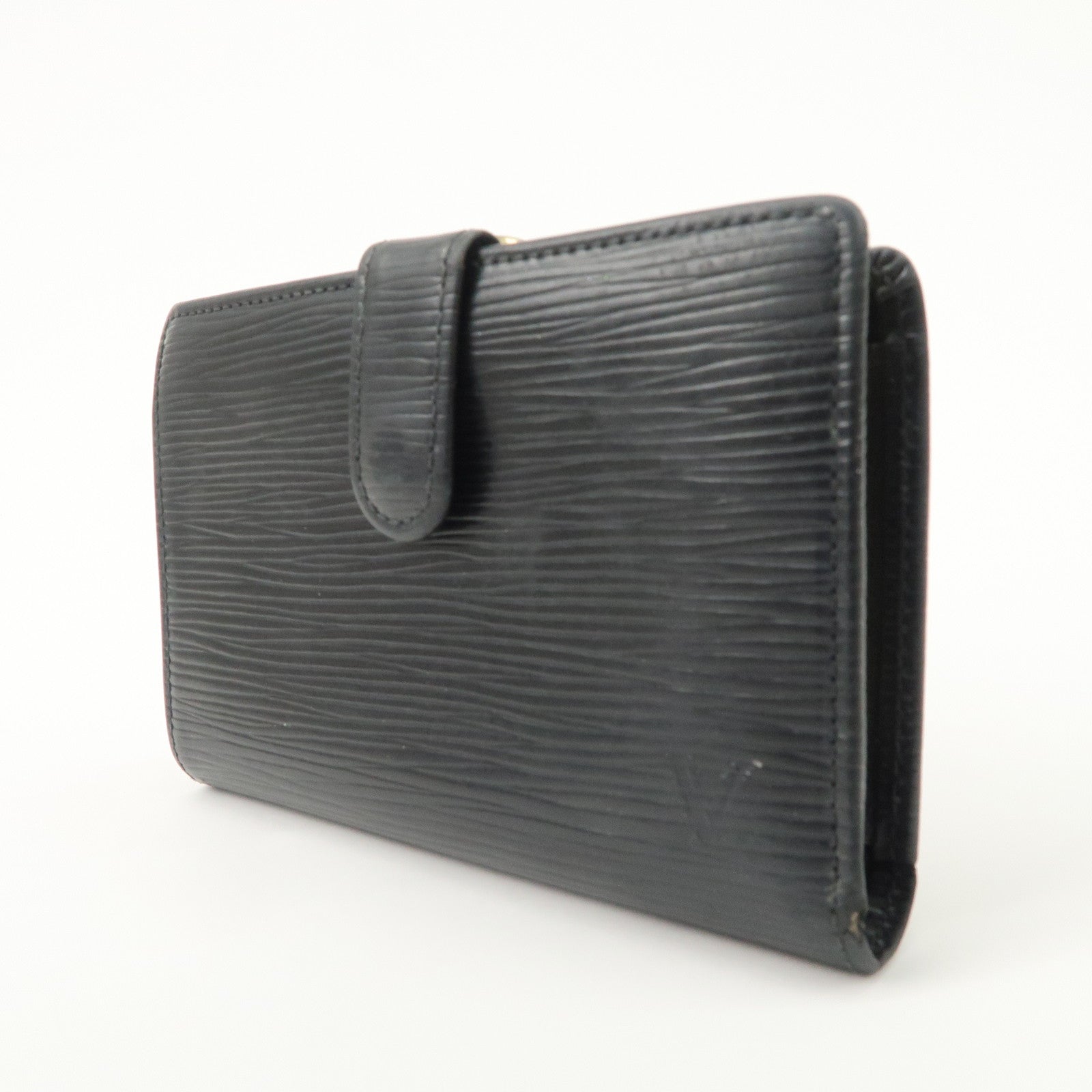 Louis Vuitton Epi Set of 2 Long Wallet Noir Cassis M63242 M6364K Used