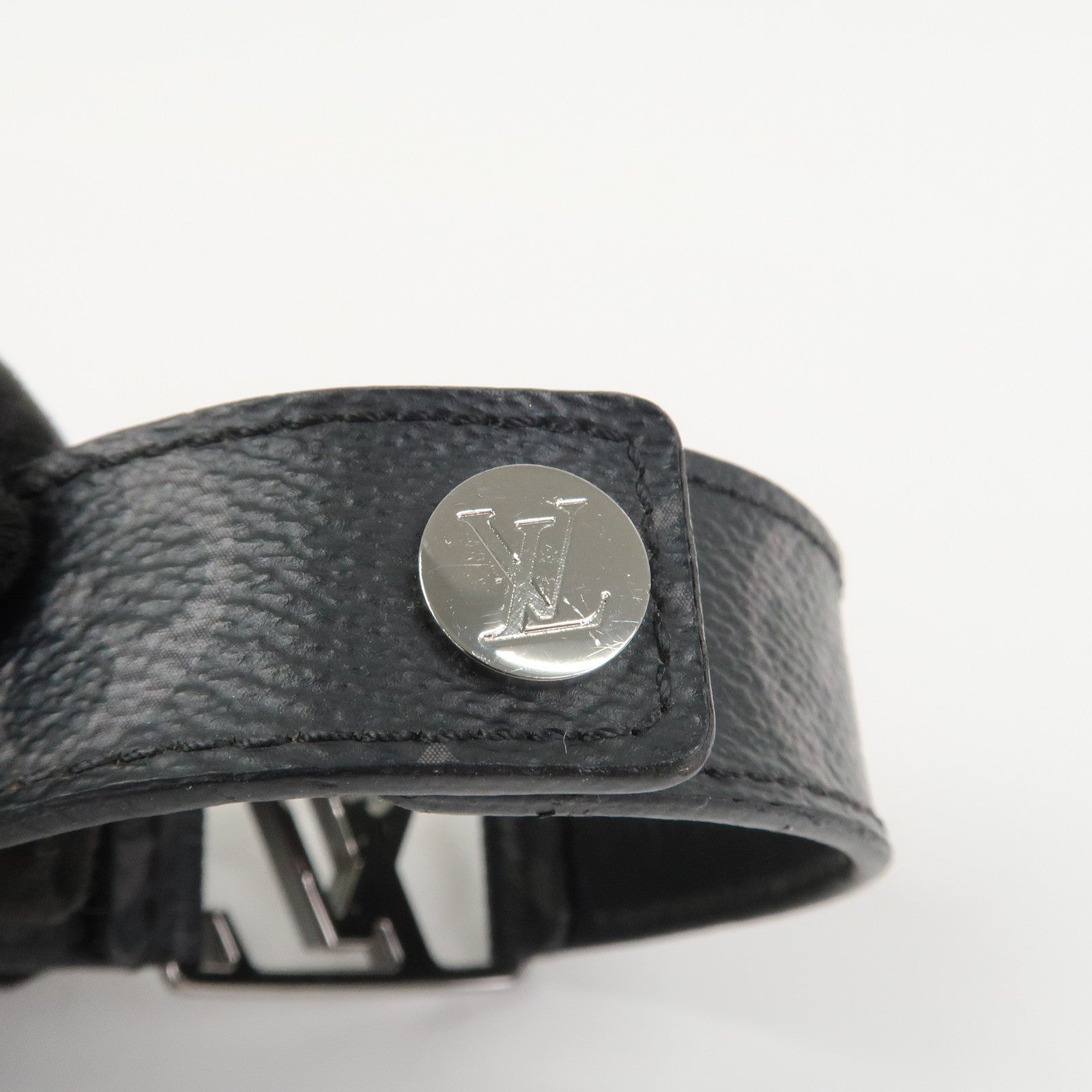 Louis Vuitton Monogram Eclips Hockenheim Bracelet Noir Black M6295