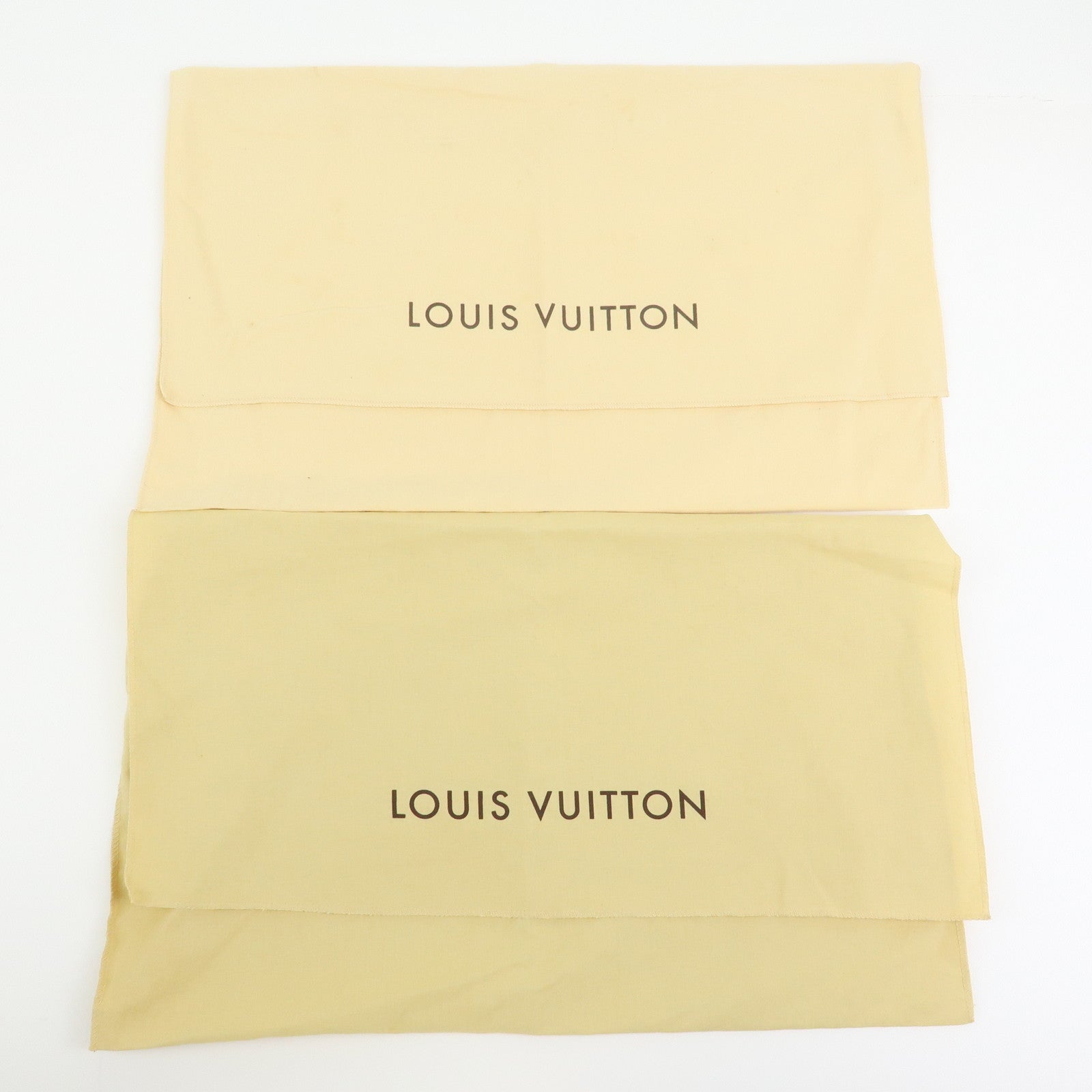 Louis Vuitton Set of 10 Dust Bag Storage Bag Flap Style Beige