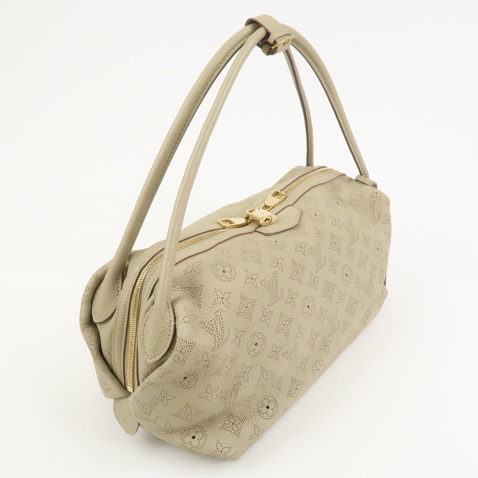 Louis Vuitton Galatea MM Leather Shoulder Bag Coquille Beige M93852