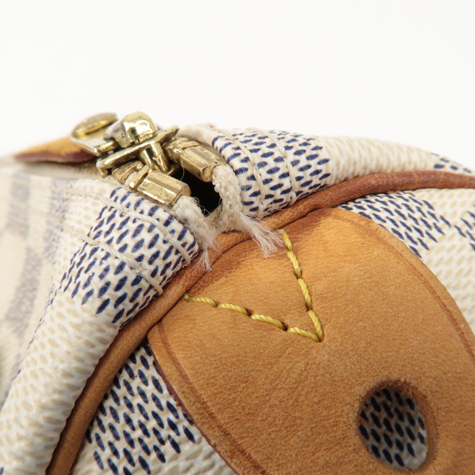 Louis Vuitton Damier Azur Speedy 30 Boston Bag Hand Bag N41533 Used