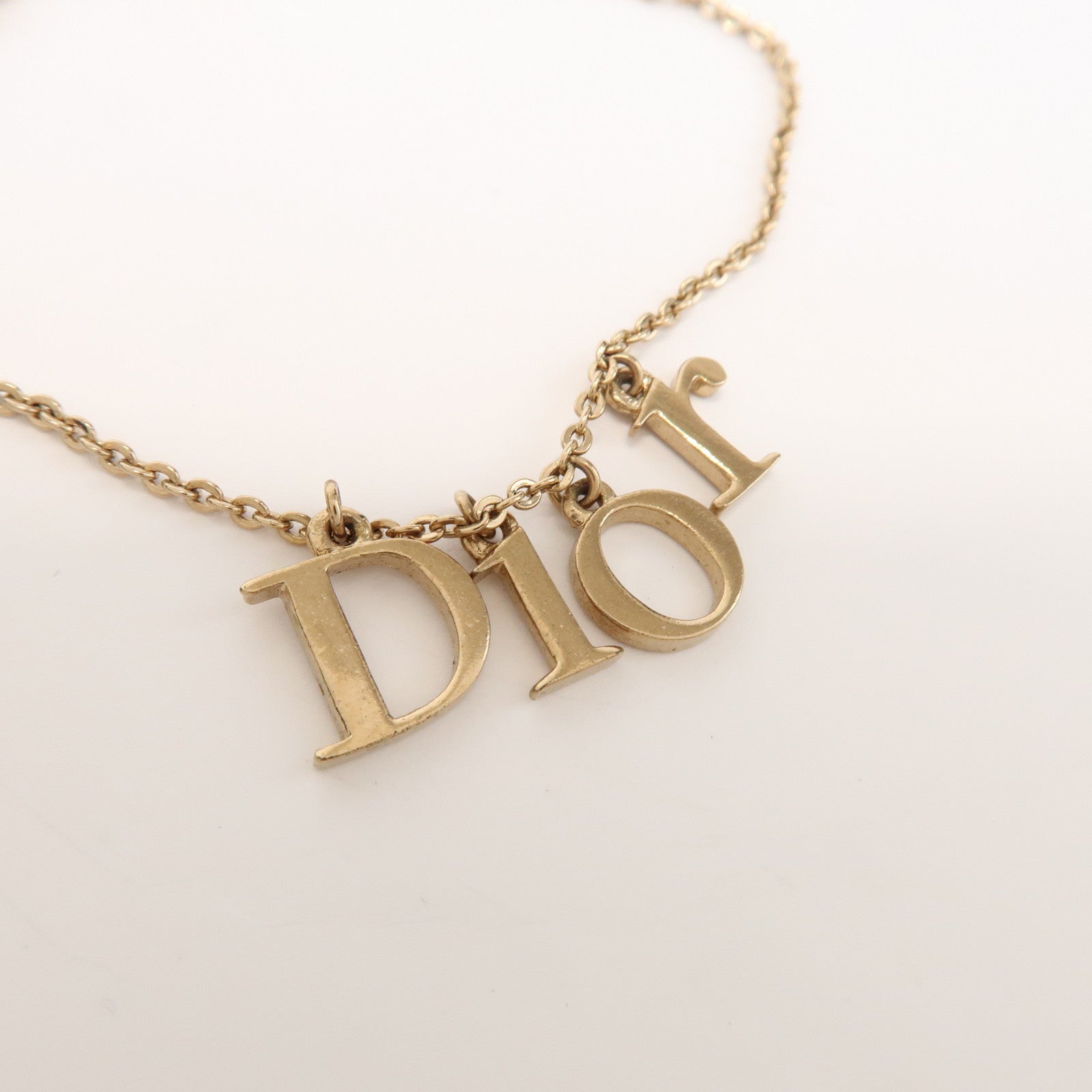 Christian Dior Metal Bracelet DIOR Logo Gold