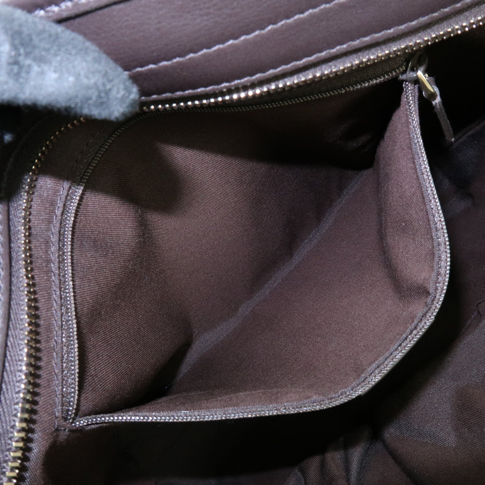 GUCCI GG Canvas Leather 2Way Tote Bag Hand Bag Brown 388929