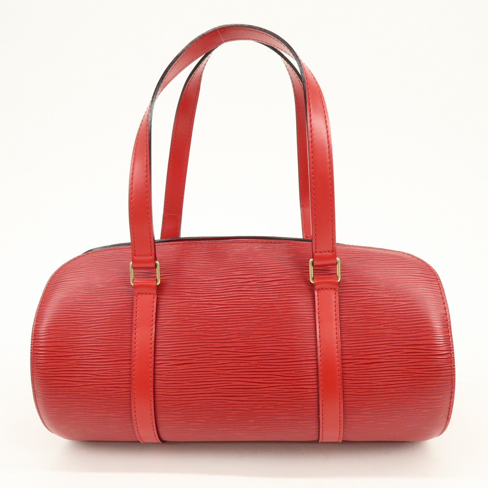 Louis Vuitton Epi Soufflot Hand Bag Castillian Red M52227