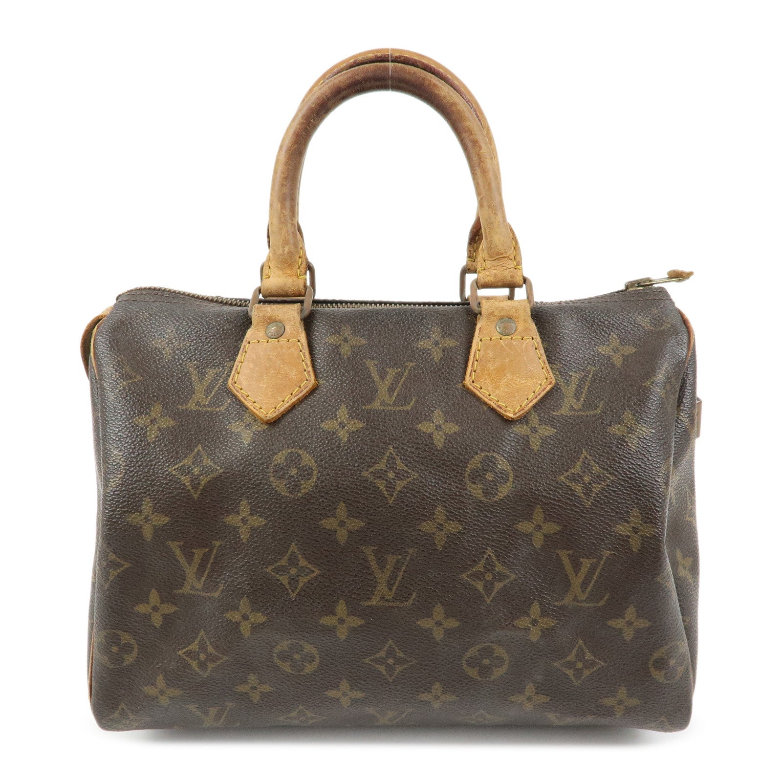Louis Vuitton Monogram Speedy 25 Boston Bag Hand Bag Brown M41528