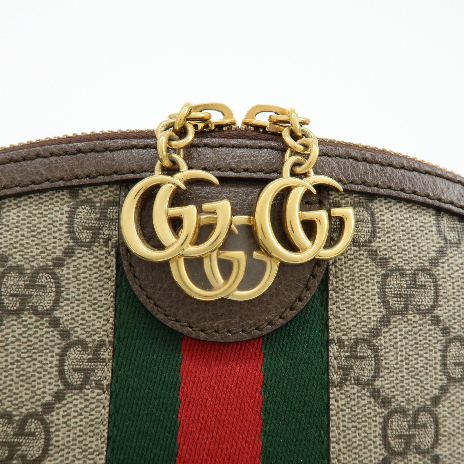 GUCCI Sherry Ophidia GG Supreme Leather Shoulder Bag Beige 499621