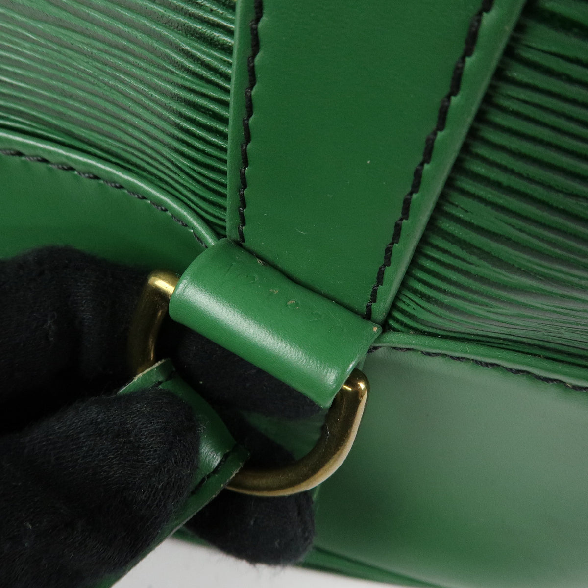 Louis Vuitton Epi Leather Randonnee GM Shoulder Bag Green M43084