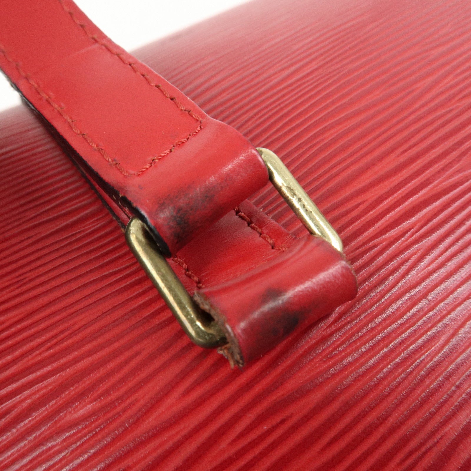 Louis Vuitton Epi Soufflot Hand Bag Castillian Red M52227