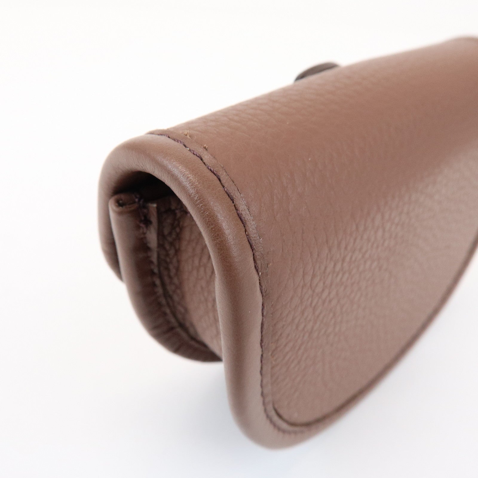 Christian Dior Leather Gallop Nano Pouch Coin Case Key Case Brown