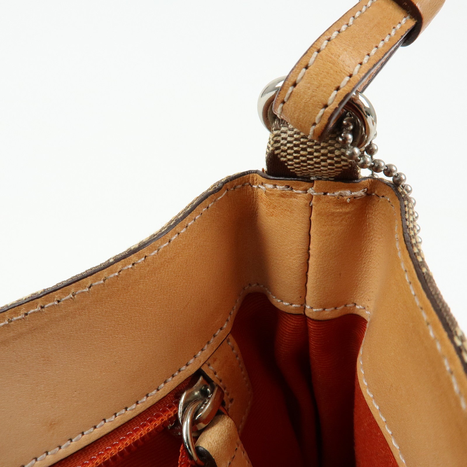 COACH Set of 3 Signature Canvas Leather Shoulder Bag Hand Bag