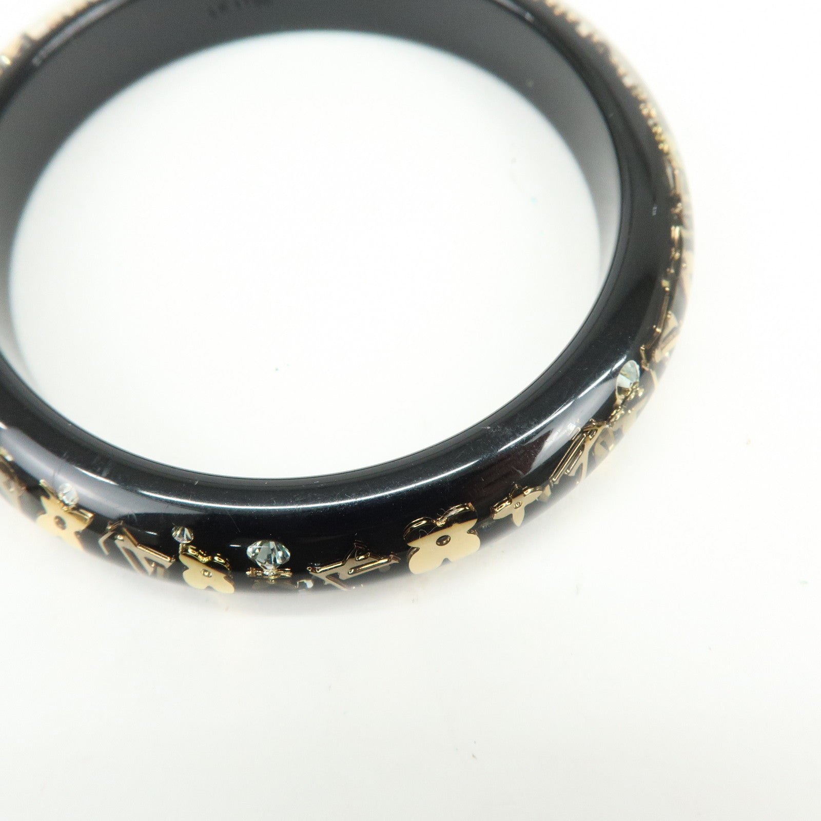Louis Vuitton Bracelet Inclusion TPM Bangle Black Gold M65300