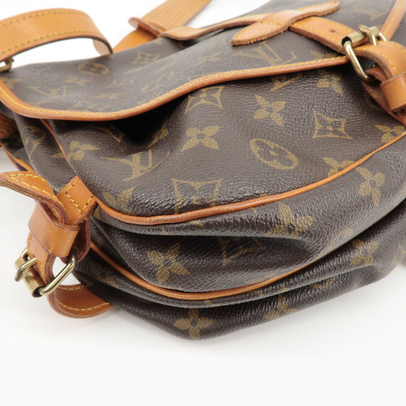Louis Vuitton Monogram Saumur 30 Shoulder Bag Brown M42256 Used