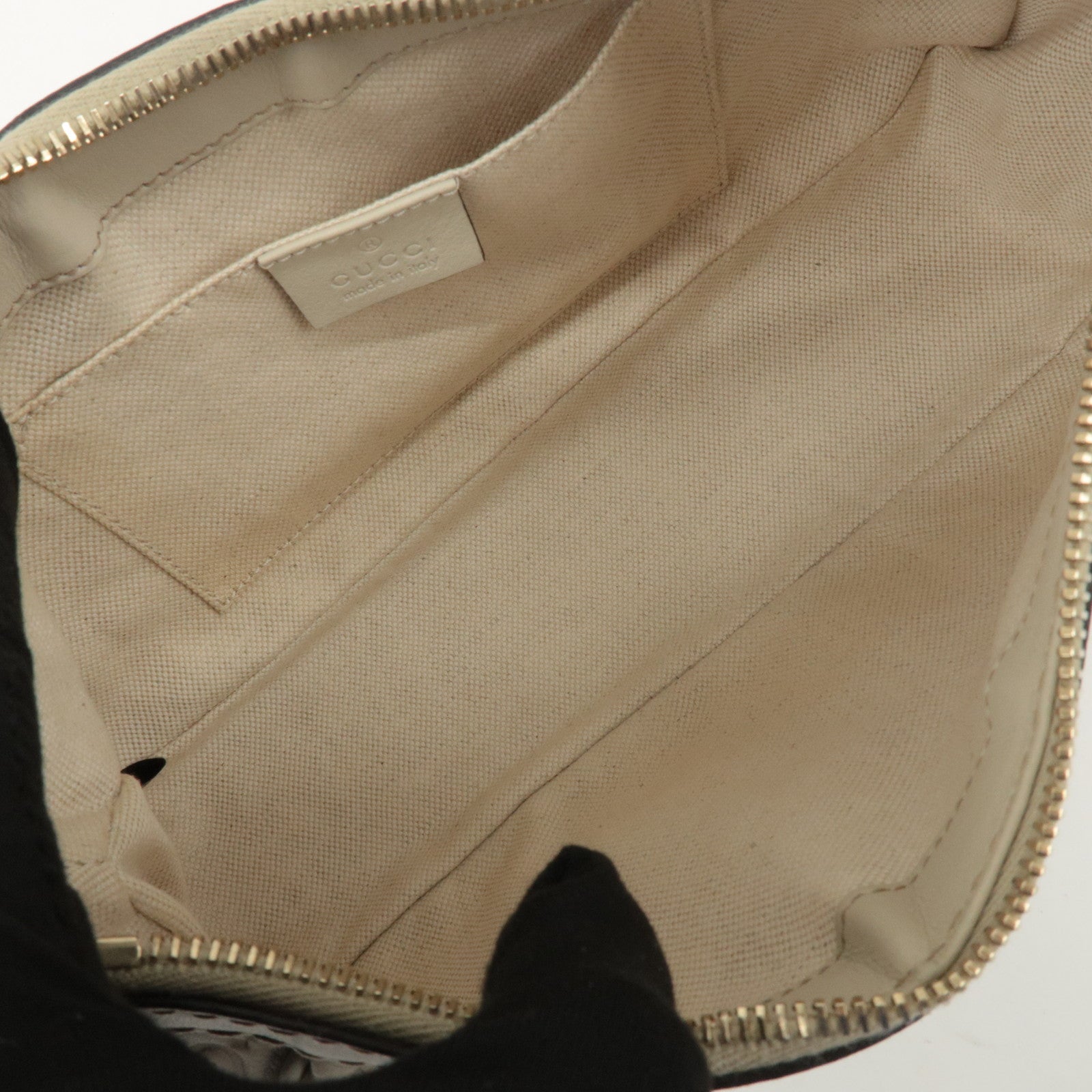 GUCCI Guccissima Mayfair Leather Shoulder Hand Bag Ivory 269893 Used