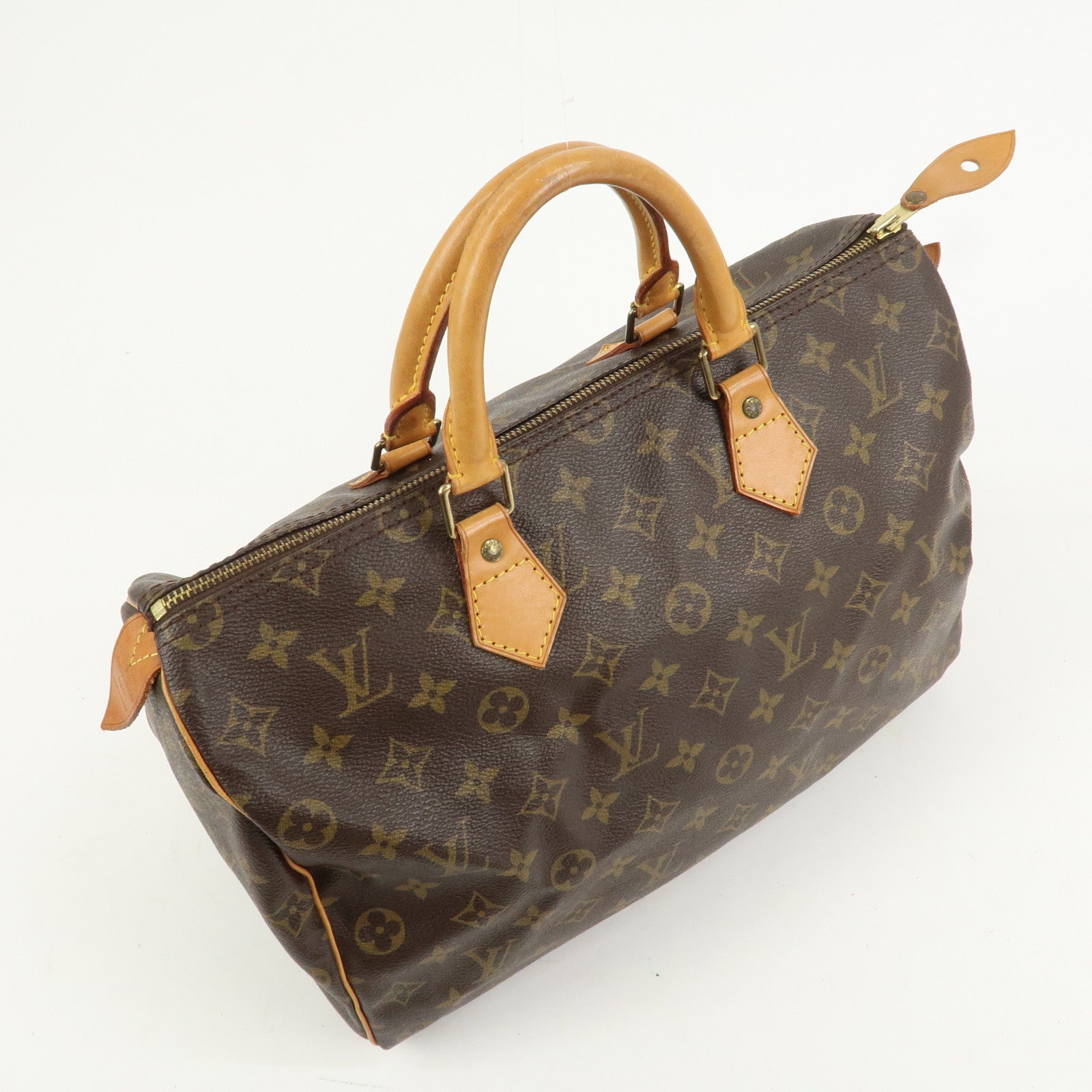 Louis Vuitton Monogram Canvas Speedy 35 Boston Bag Hand Bag M41524
