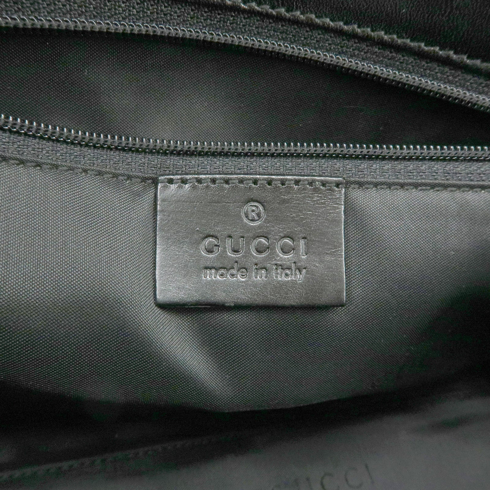 GUCCI Jackie GG Canvas Leather Shoulder Bag Hand Bag Black 002.1068