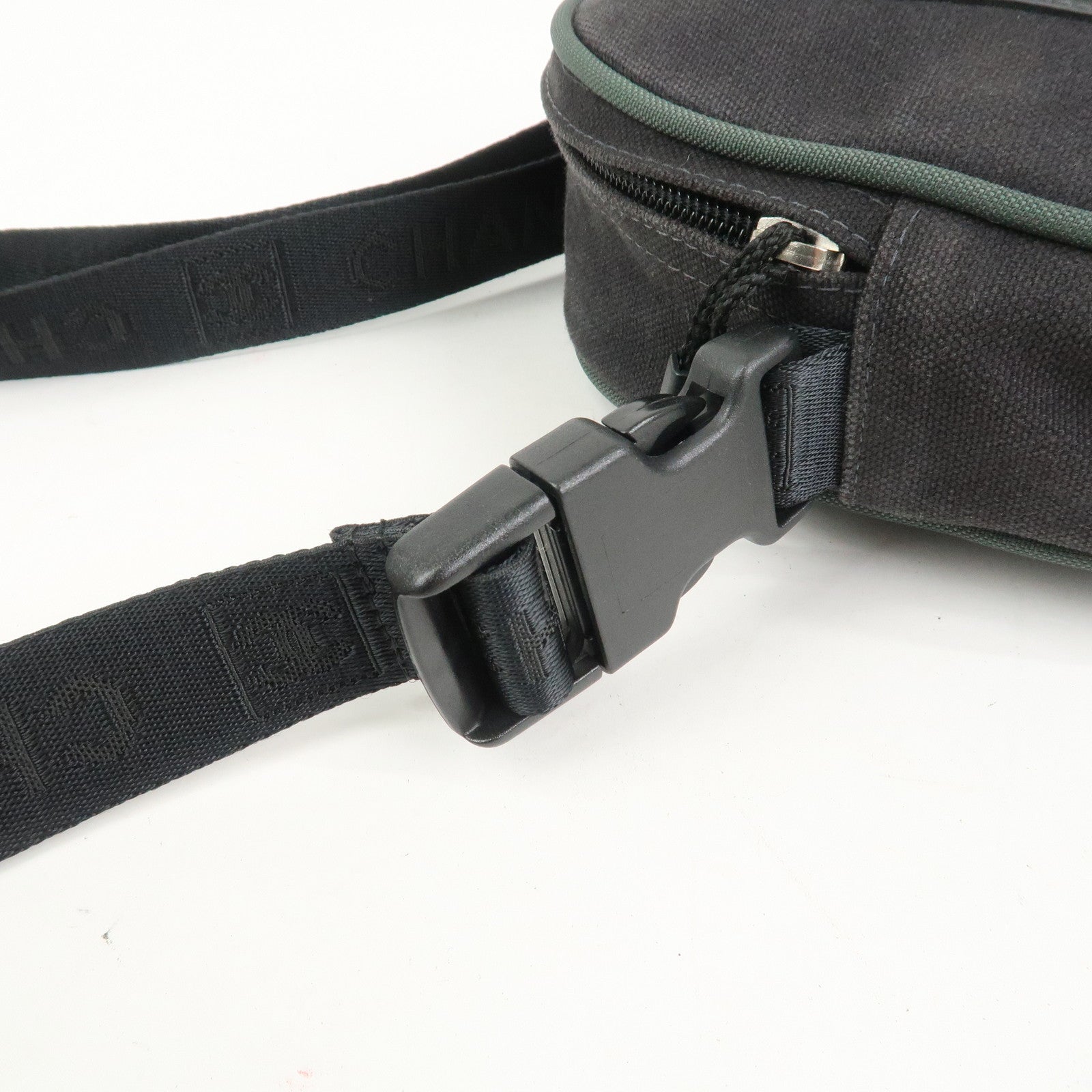 CHANEL Sport Line COCO Mark Canvas Shoulder Bag Black A23300