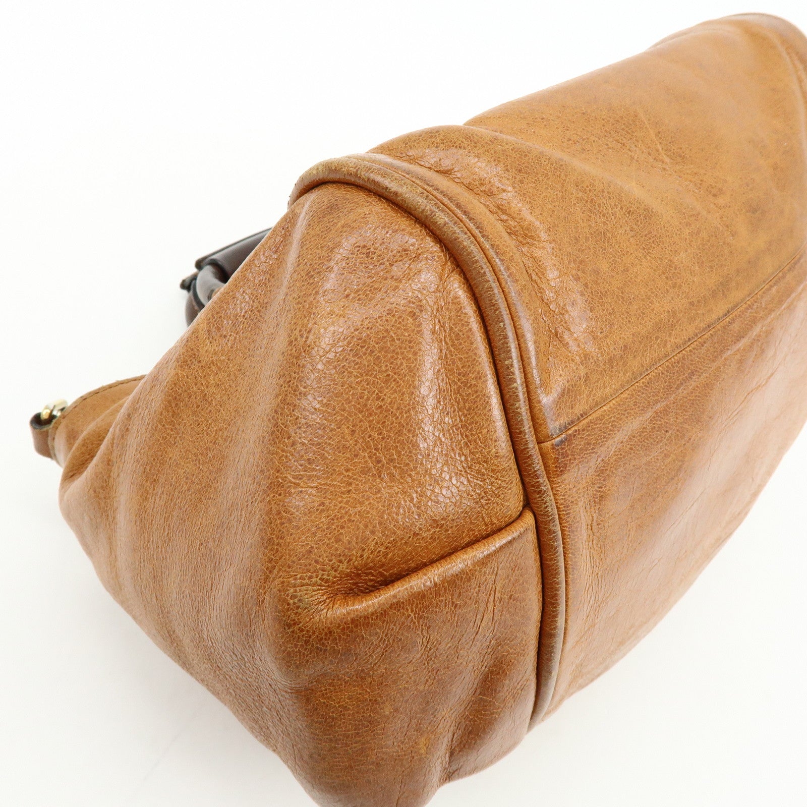 Chloe Ethel Leather 2Way Bag Shoulder Bag Hand Bag Brown