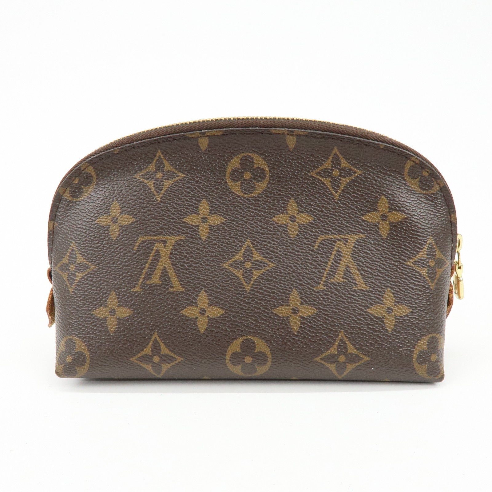 Louis Vuitton Monogram Pochette Cosmetic PM Pouch Brown M47515