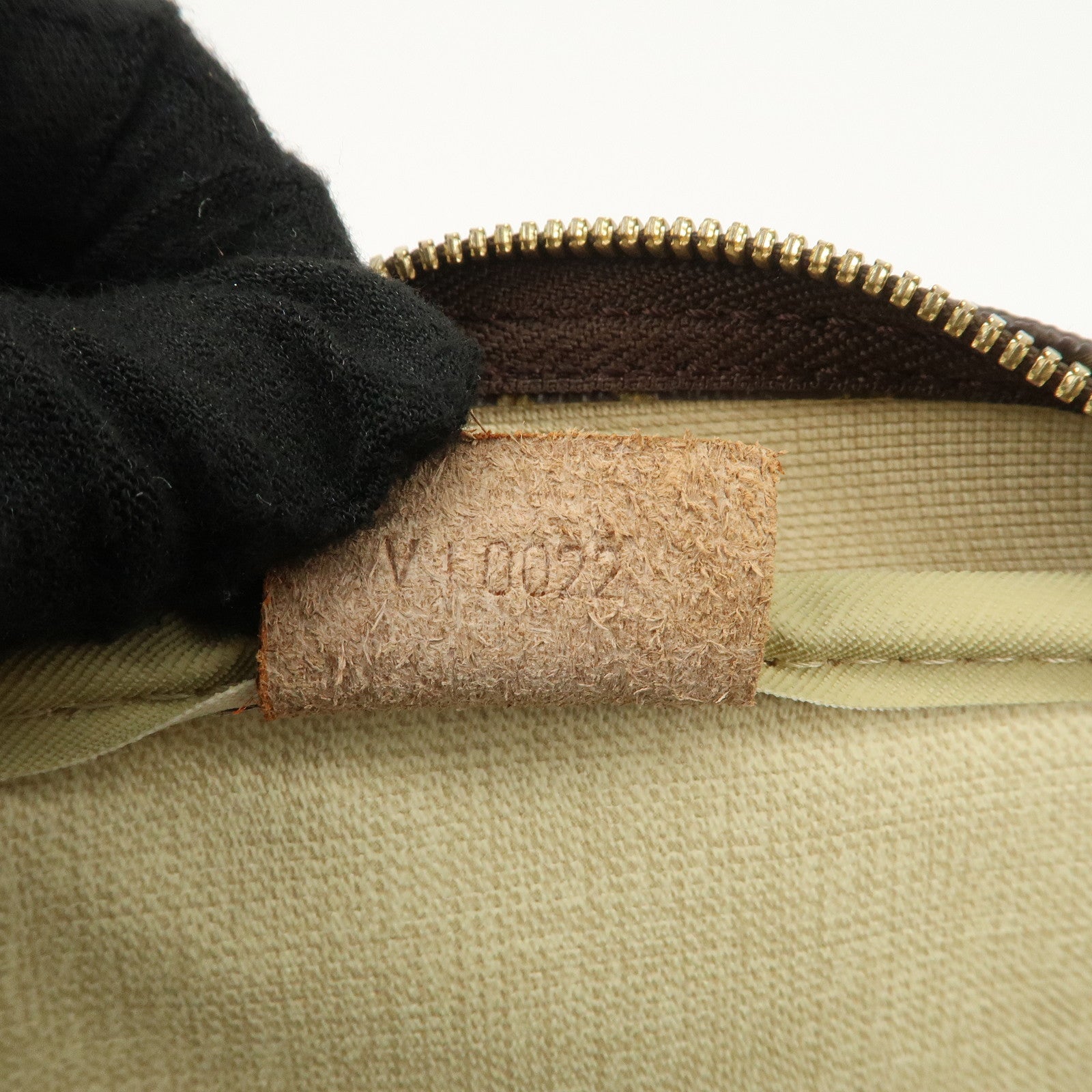 Louis Vuitton Monogram Deauville Hand Bag Brown M47270 Used