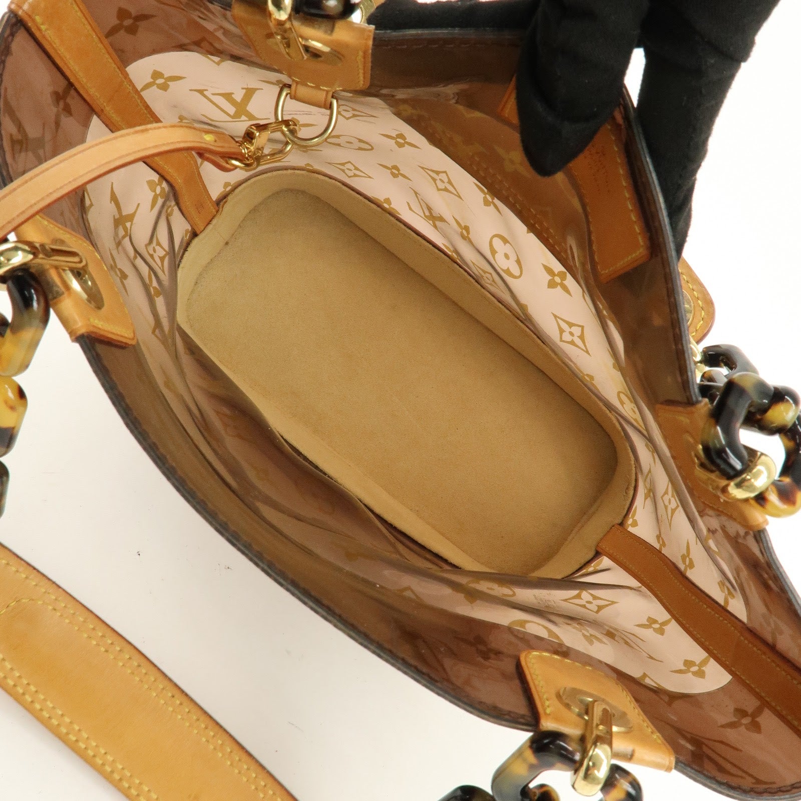 Louis Vuitton Monogram Cabas Ambre PM Tote Bag Clear Brown M92502