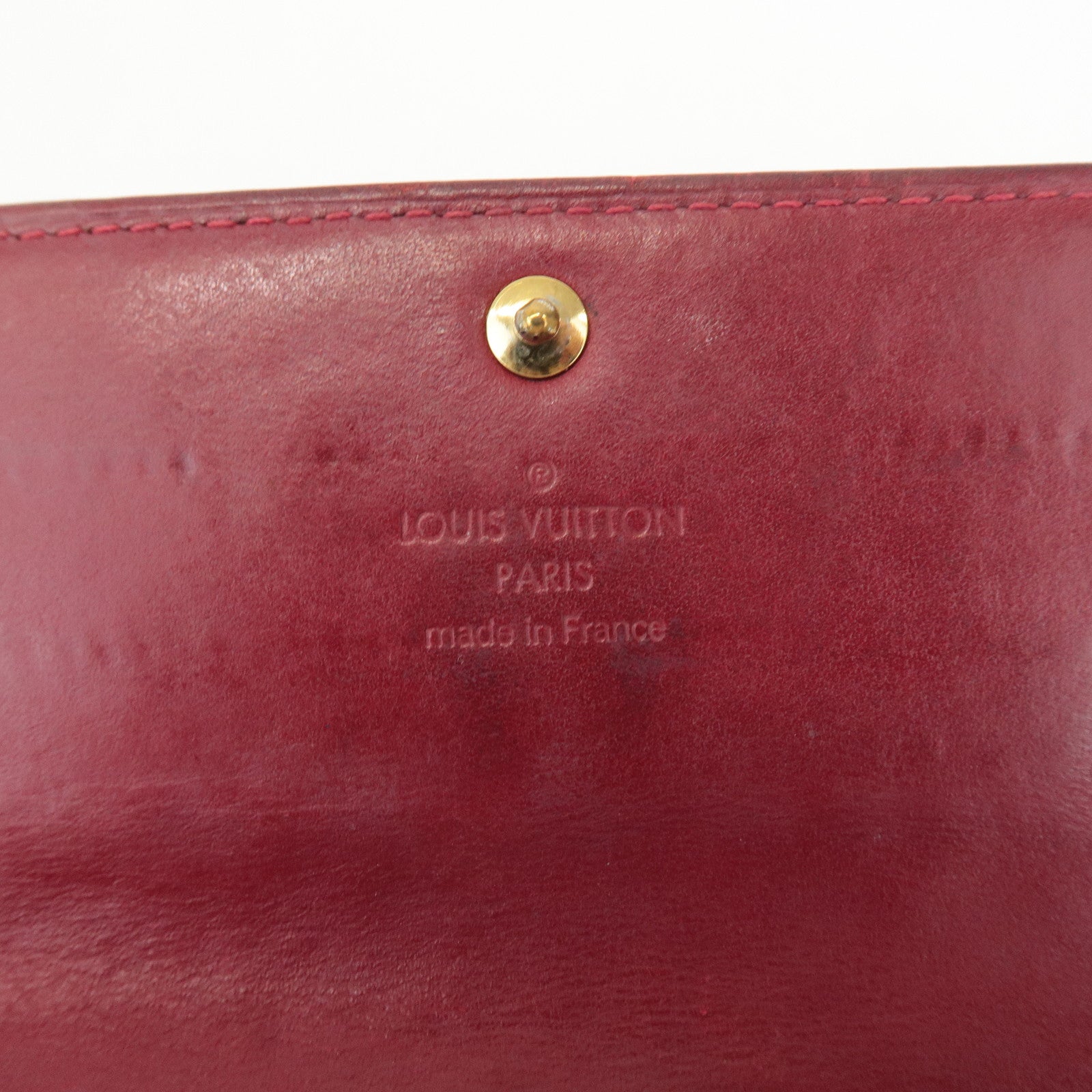Louis Vuitton Monogram Vernis Leather Wallet Pomme d'Amour M93530 Used