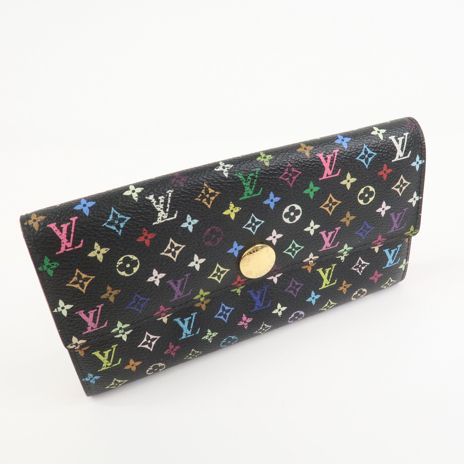Louis Vuitton Monogram MultiColor Portefeuille Sarah Wallet M9353
