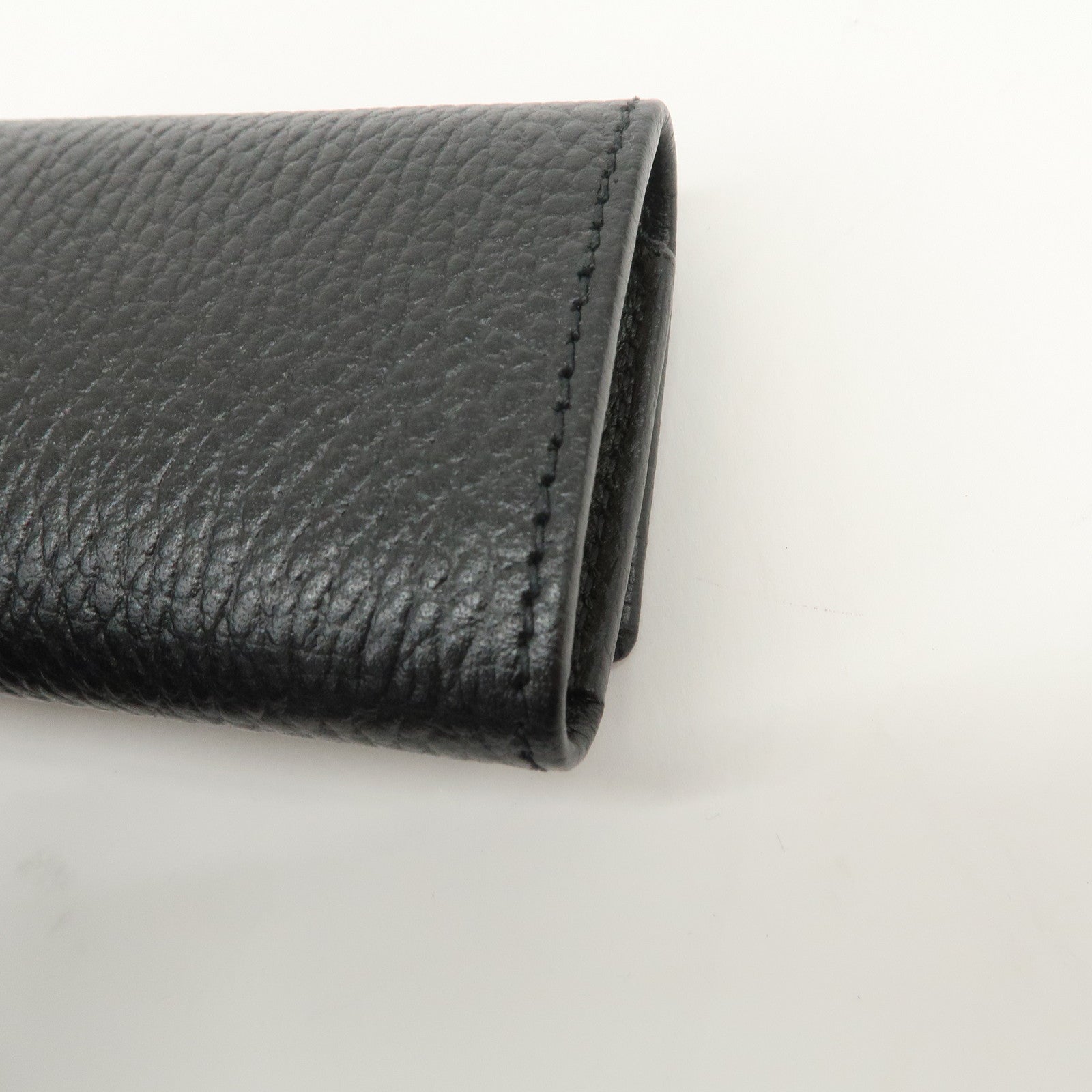 GUCCI GG Marmont Calf Leather 6 Rings Key Case Black 456118