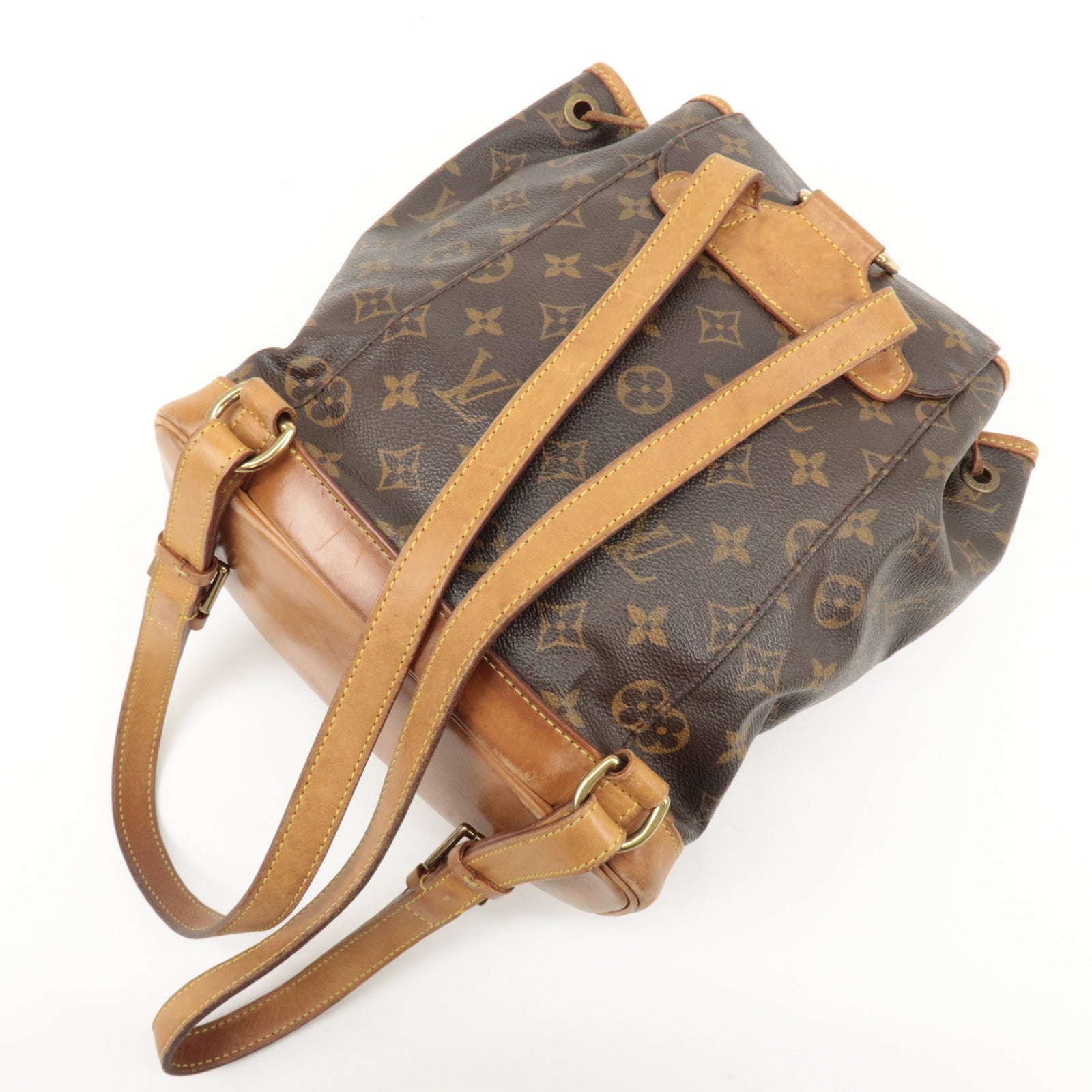 Louis Vuitton Monogram Montsouris MM Backpack Brown M51136 Used