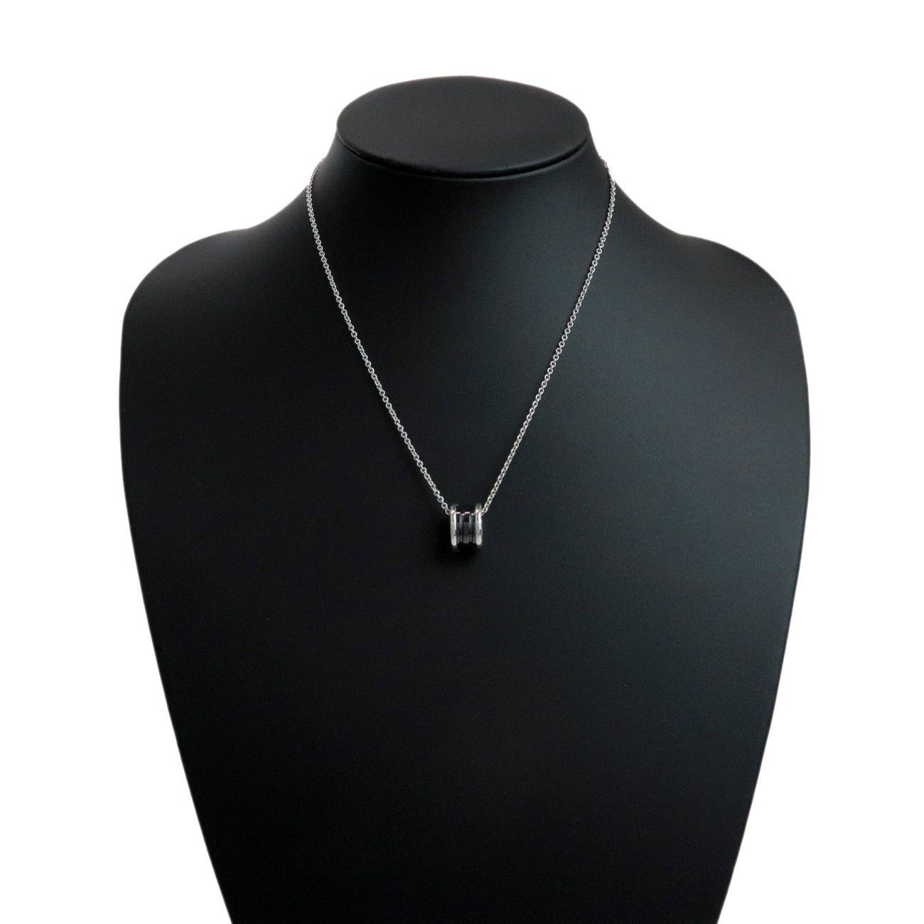 BVLGARI B-Zero1 Save the Children Necklace SV925 Black Ceramic