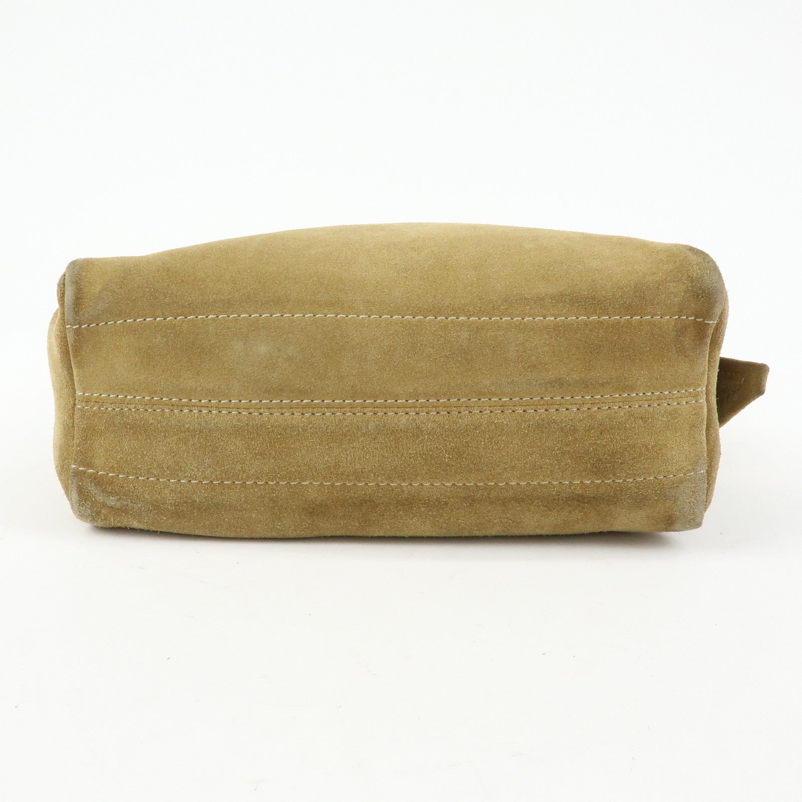 LOEWE Anagram Suede Leather Shoulder Bag Crossbody Bag Beige
